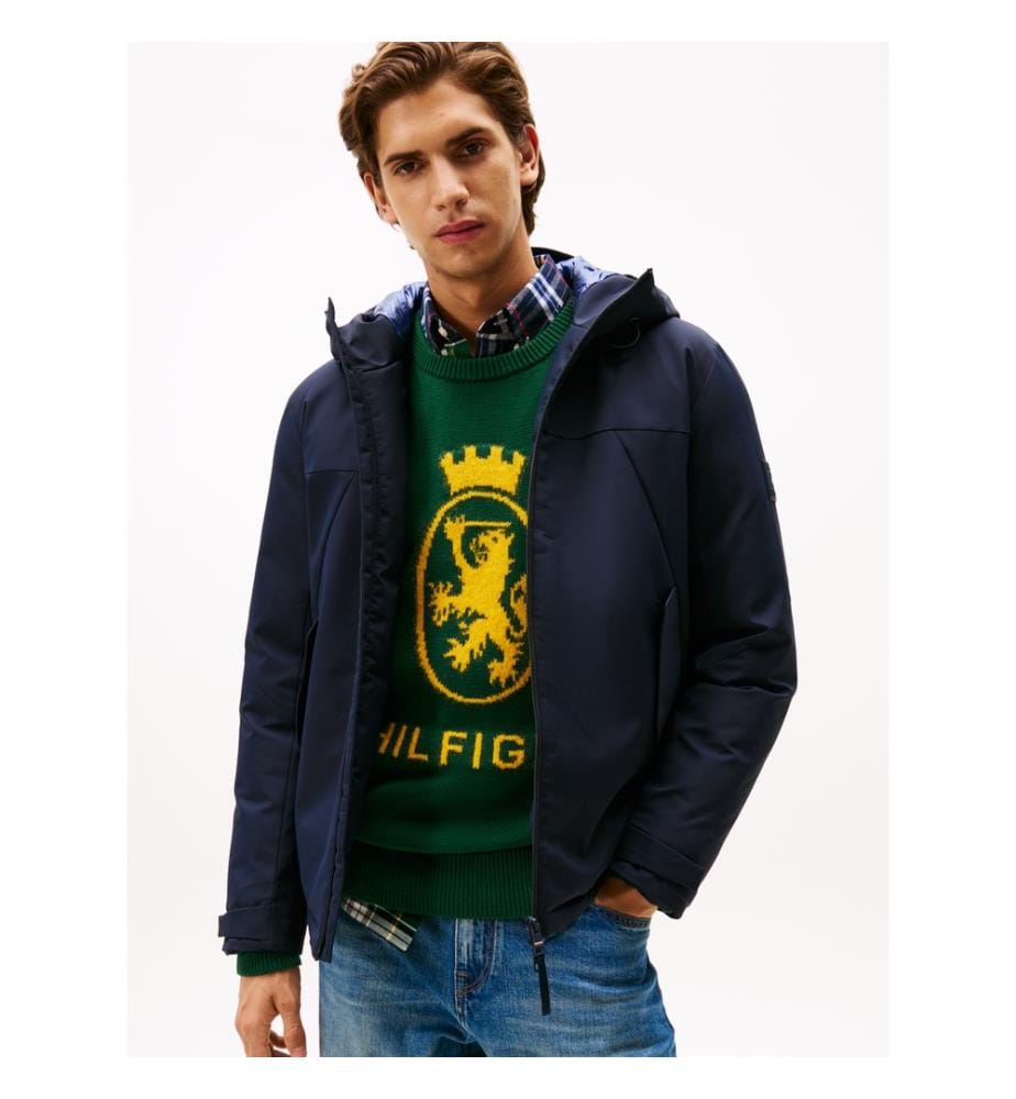 Veste Technique Imperméable Et Thermique Matelassée - Bleu Marine
