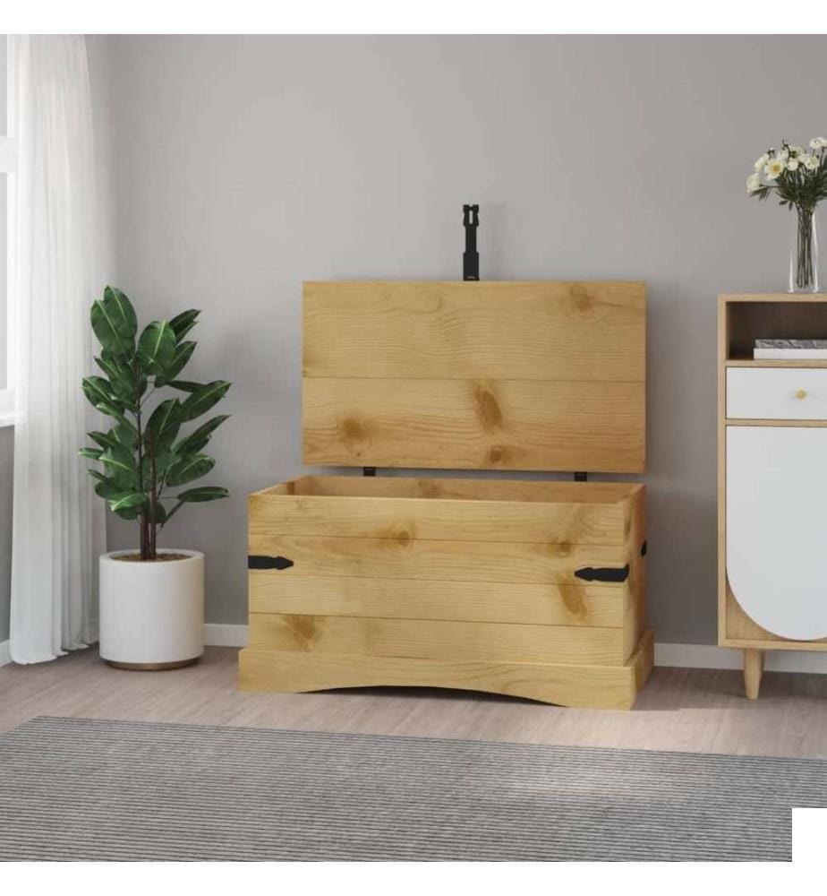 Coffre de rangement Pin mexicain Gamme Corona 91x49,5x47 cm