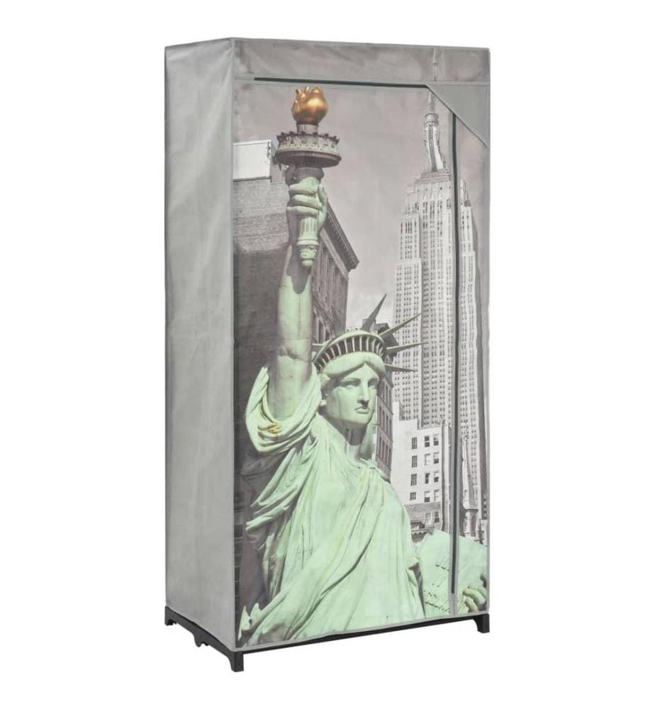 Garde-robe New York 75x45x160 cm Tissu
