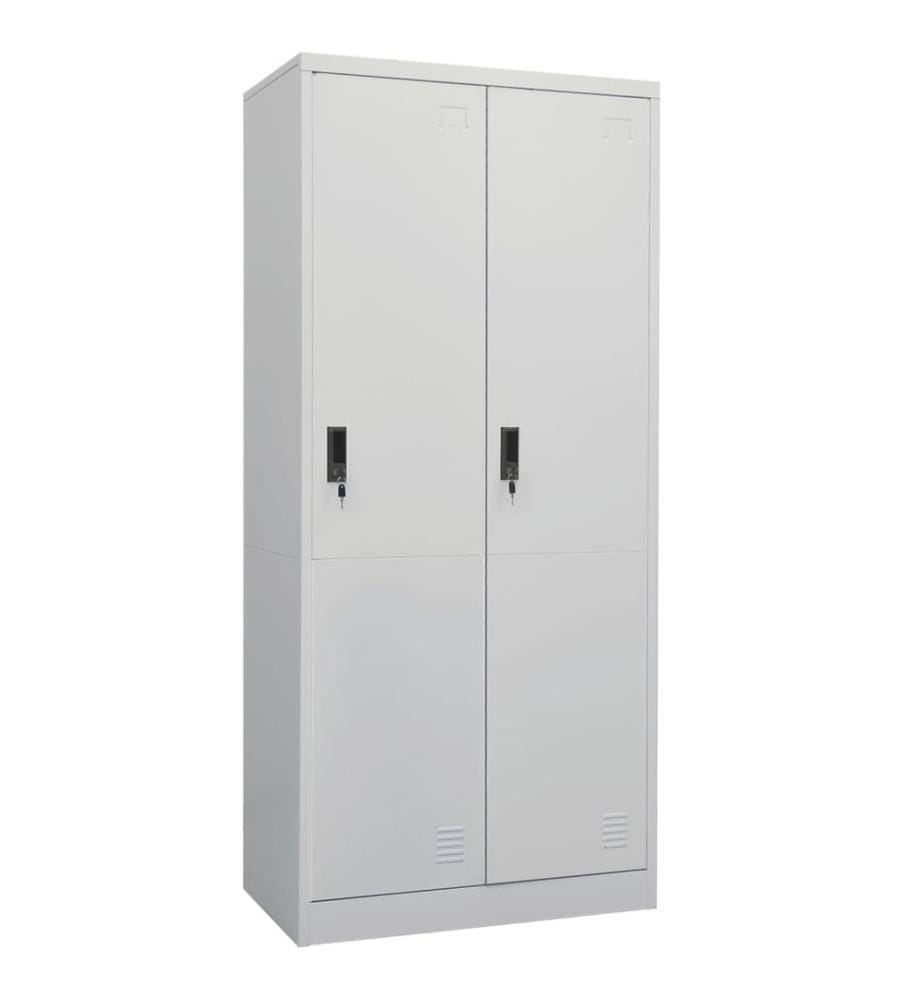 Garde-robe Gris clair 80x50x180 cm Acier