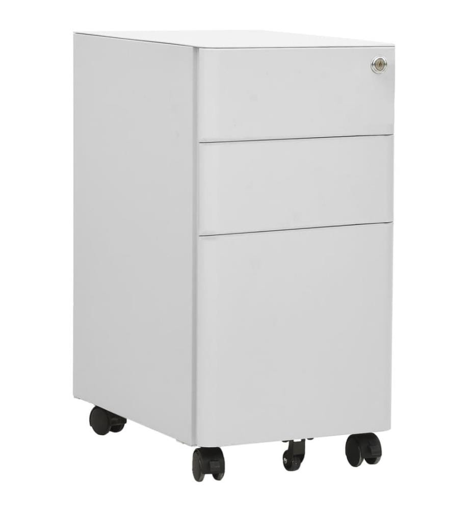 Classeur mobile Gris clair 30x45x59 cm Acier