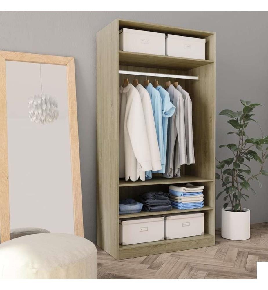 Garde-robe Chêne sonoma 100 x 50 x 200 cm Aggloméré