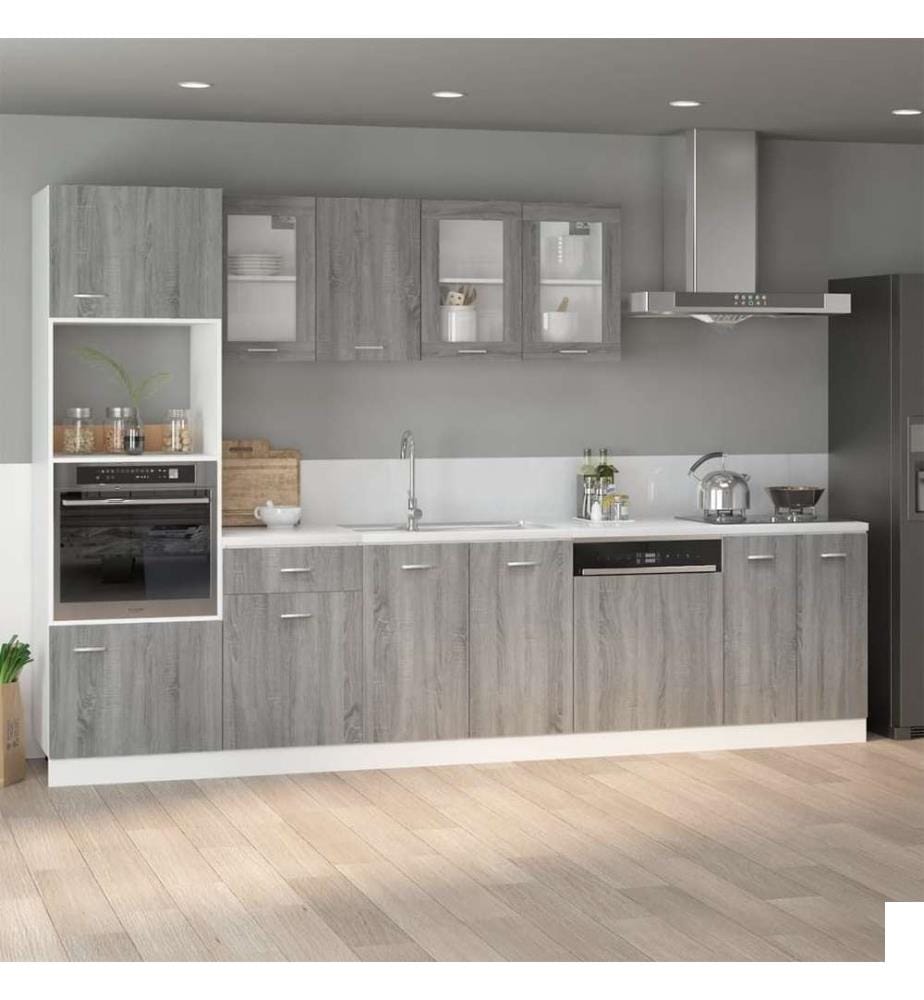 Armoire de plancher Sonoma gris 60x46x81,5 cm Bois d'ingénierie
