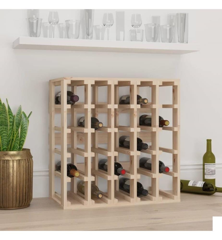 Casier à vin 58,5x33x60,5 cm Bois de pin massif
