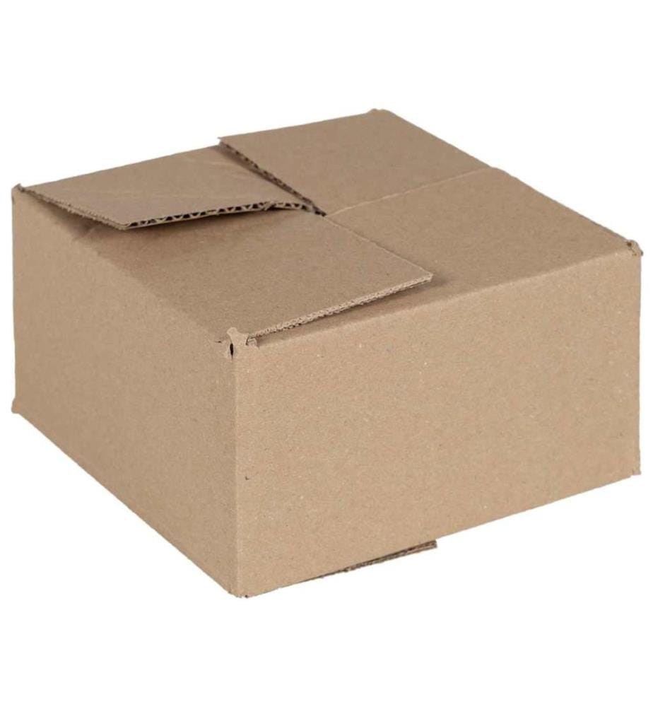 vidaXL Boîte Pliable 50 pcs Naturel 15 x 15 x 8 cm Carton