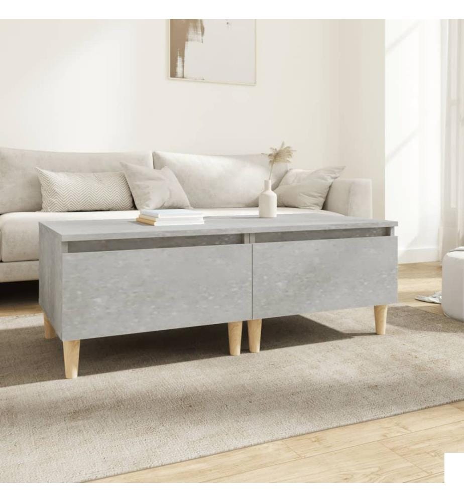 vidaXL Tables d'appoint 2 pcs Gris béton 50x46x35 cm Bois d'ingénierie