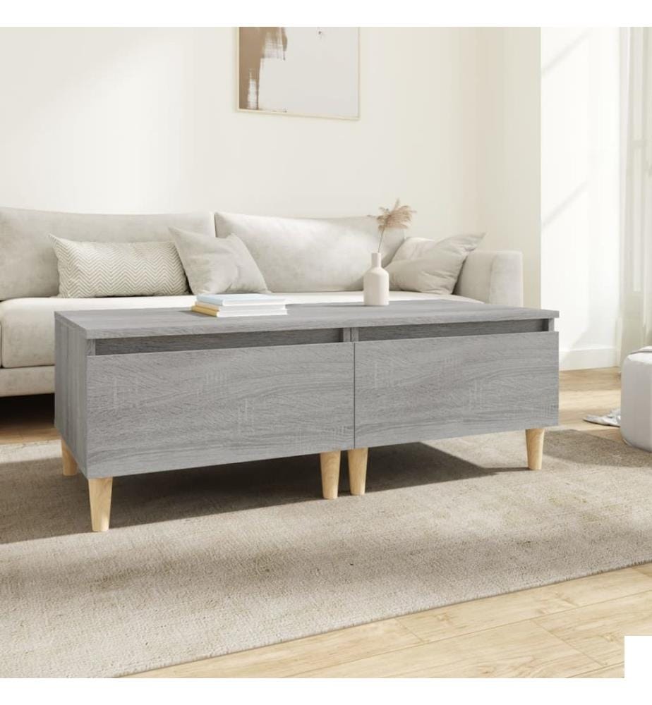 vidaXL Tables d'appoint 2 pcs Sonoma gris 50x46x35 cm Bois ingénierie