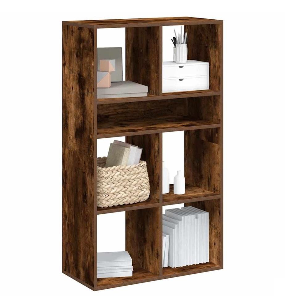 vidaXL Bibliothèque chêne fumé 66x31x112 cm bois d'ingénierie