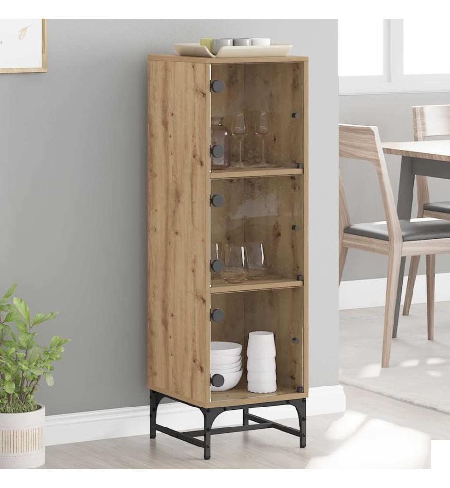 vidaXL Buffet Chêne artisanal 35 x 37 x 117 cm