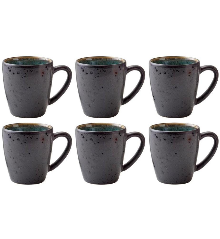 BITZ - Tasse à café 190 ml, 6 Pièce/s, Vert/Noir