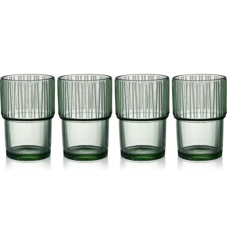 BITZ - Verre à latte macchiato Kusintha 380 ml, 4 Pièce/s, Vert