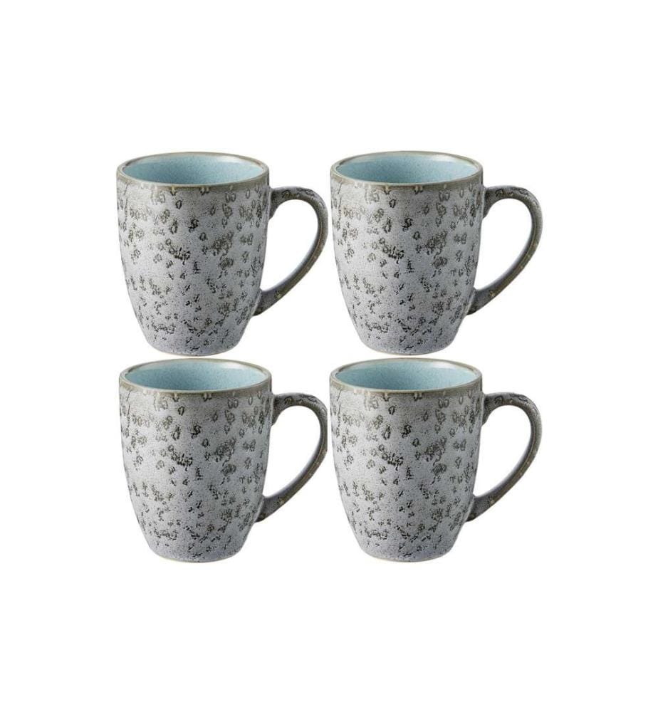 BITZ - Tasse à café 300 ml, 4 Pièce/s, Gris/Bleu clair