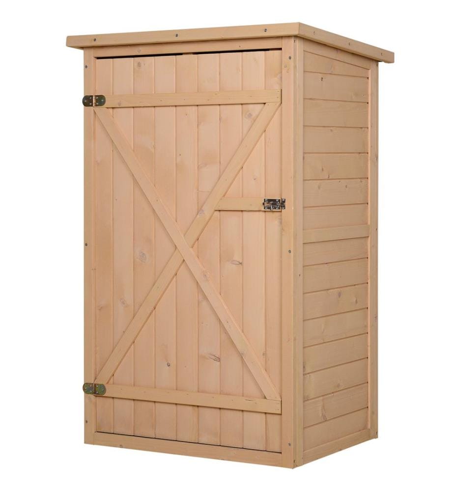 Abri de jardin en bois naturel 75x56x115 cm