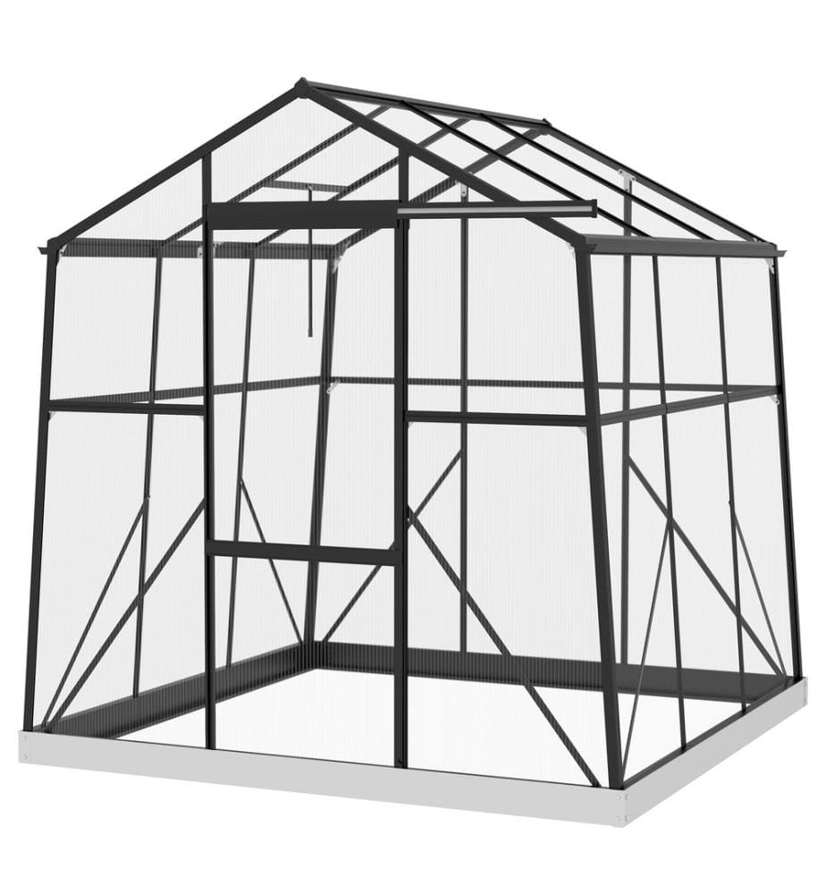 Serre aluminium 192x192x204 cm Serre 3.68m²,
