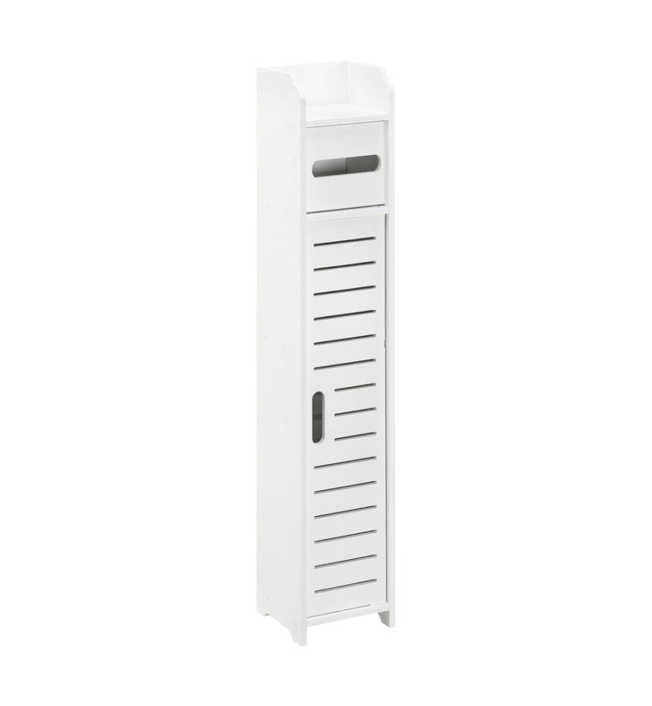 Support de papier toilette Leoben 80x15x15 cm Armoire WPC Blanc