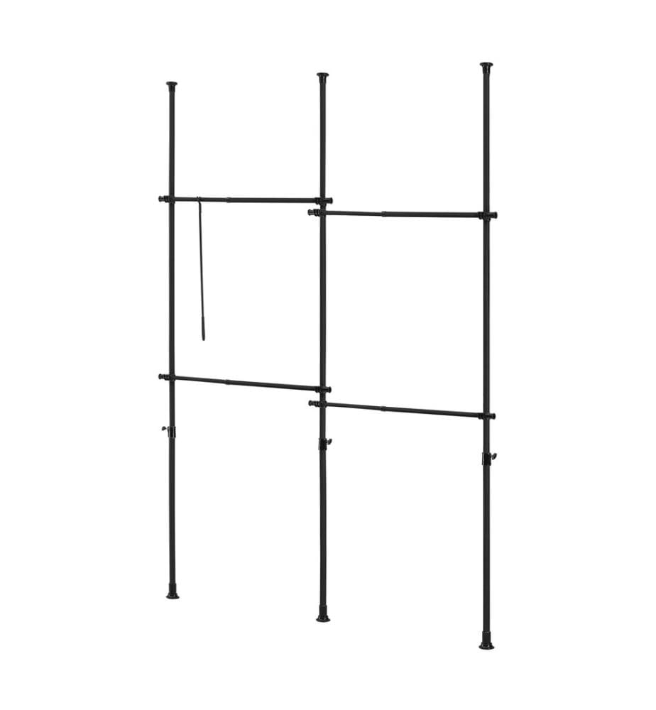 Portemanteau télescopique Kemi avec 4 barres de penderie 150 - 230 cm