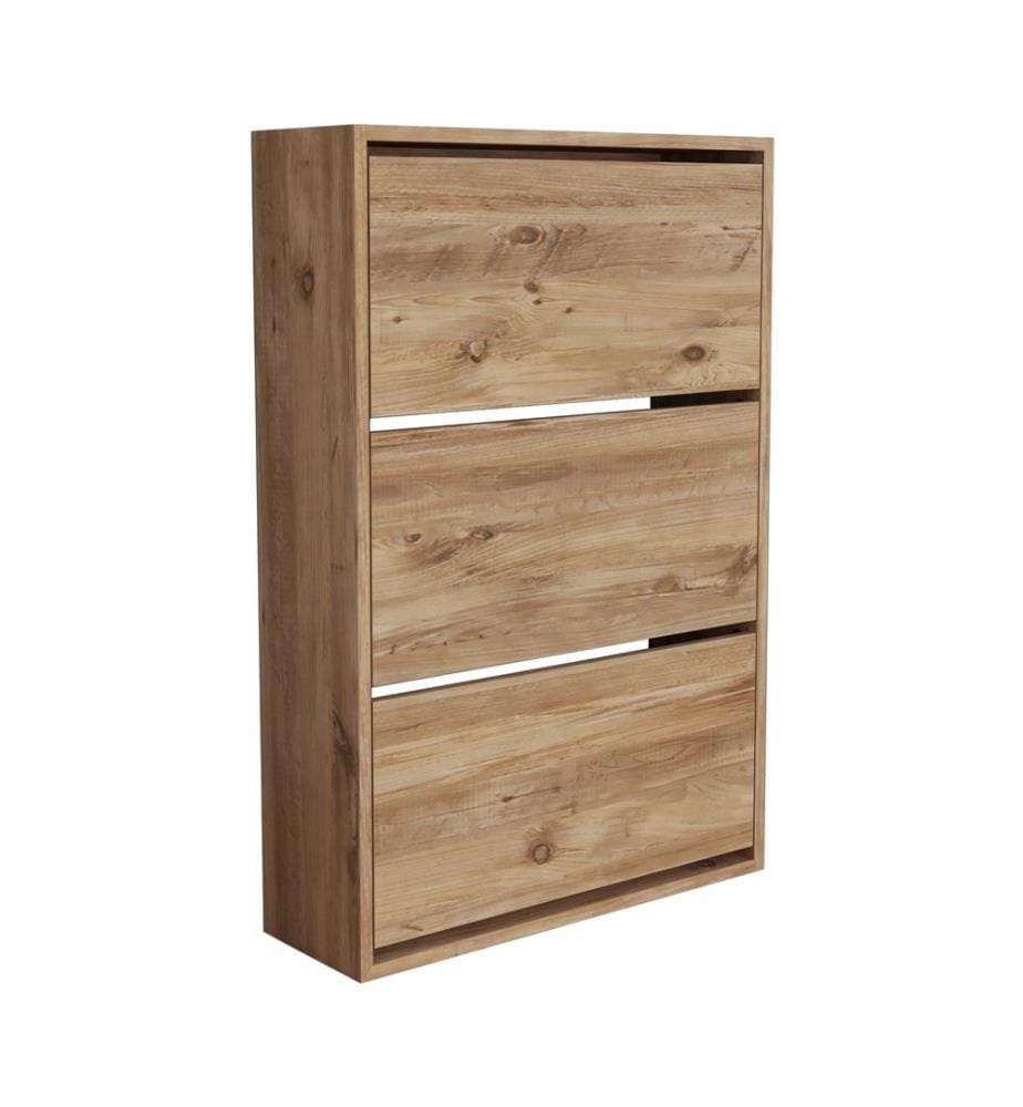 Armoire à chaussures Aurskog 110x73.5x24 cm chêne