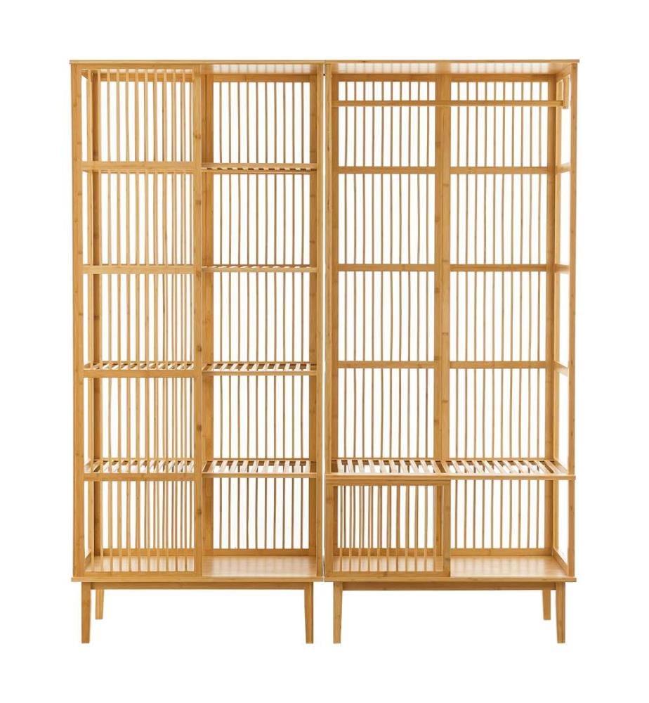 Ensemble vestiaire composé de 1x étagère sur pied 1x portemanteau