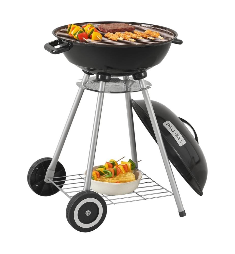 Barbecue rond El Paso 80x49x47 cm noir
