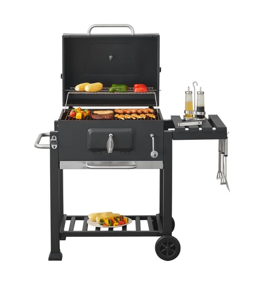 Chariot BBQ Grill Houston 105x114x47.5 cm noir