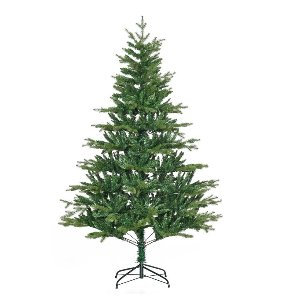 Sapin de Noël de 210 cm avec 2 551 branches et son socle