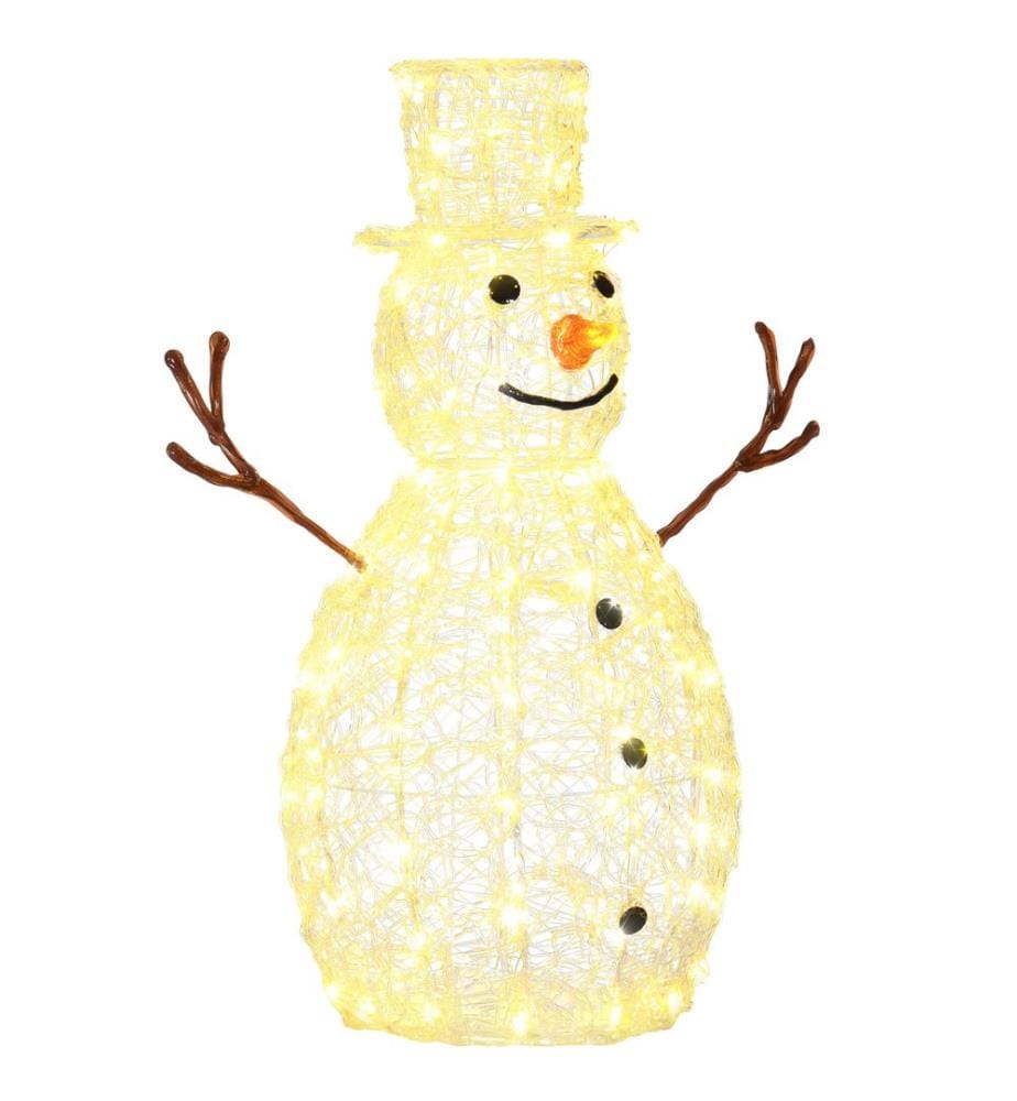 Guirlande lumineuse de Noël « Bonhomme de neige » avec 100 LED, 90 cm