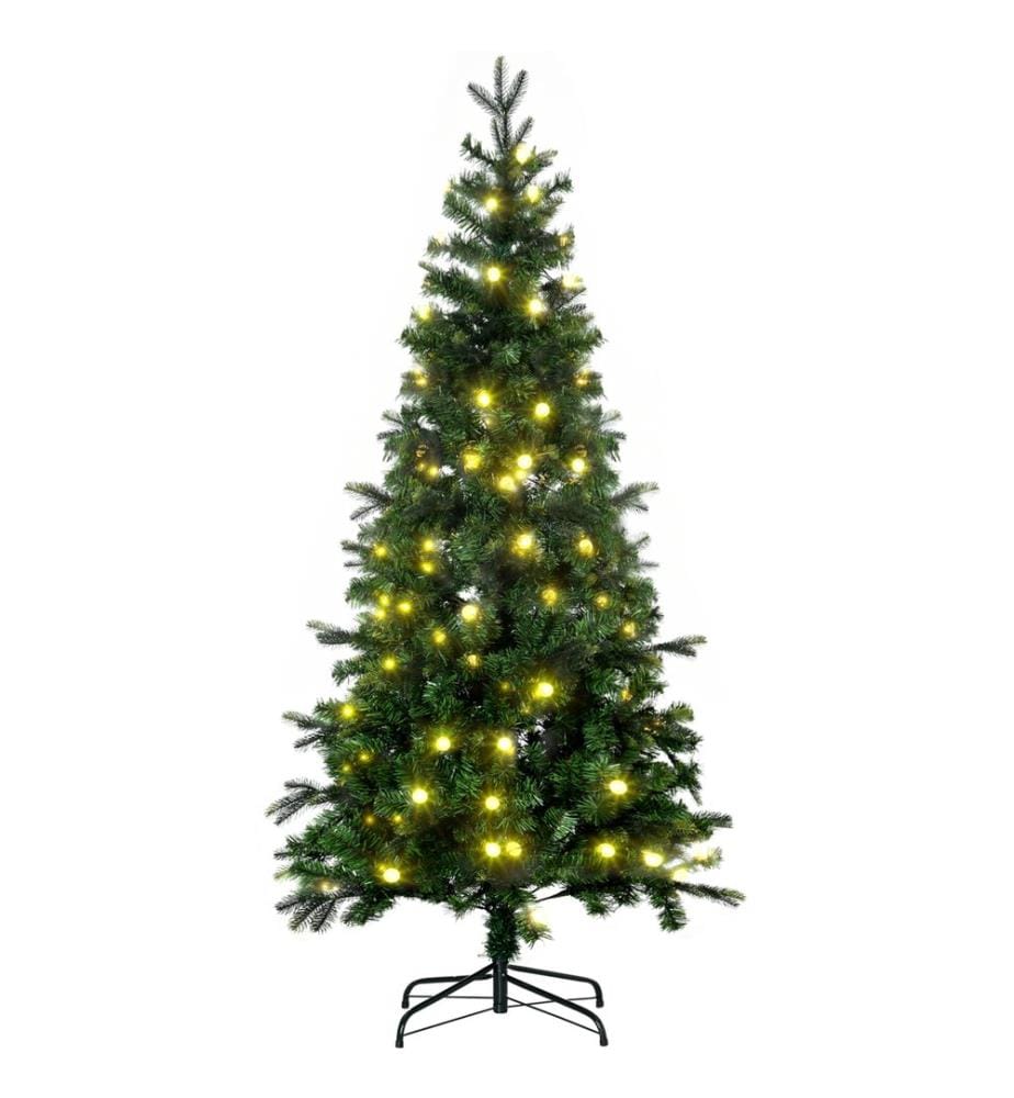 Sapin de Noël LED 180 cm, 509 pointes de branches, 4 couleurs de lumières
