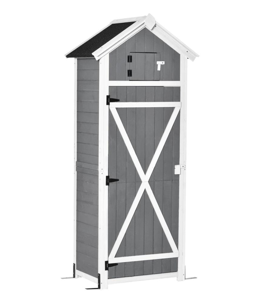 Abri de jardin en bois avec porte, 78 x 52,5 x 182 cm