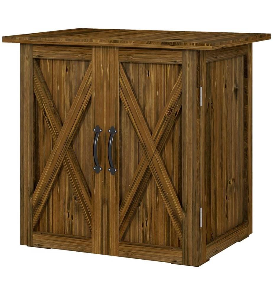 Armoire de jardin en bois pour outils, 77 x 55 x 72 cm, abri de jardin