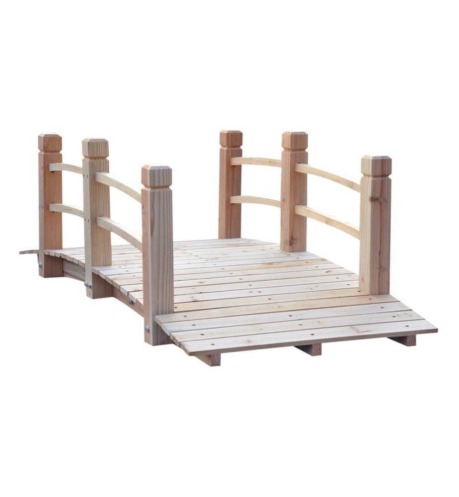 Pont pour bassin, pont de jardin, pont en bois, 152 x 67 cm