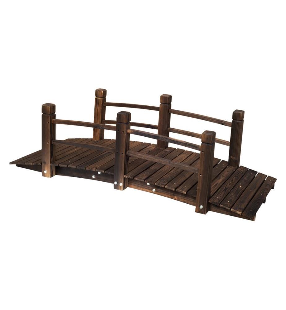 Pont pour bassin, pont de jardin, pont en bois, 152 x 67 cm