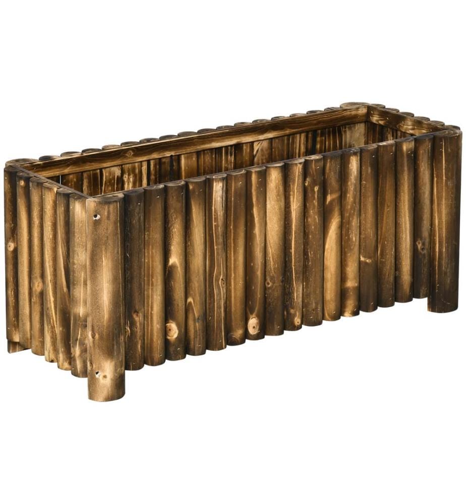 Jardinière surélevée en bois de sapin 100 x 40 x 40 cm