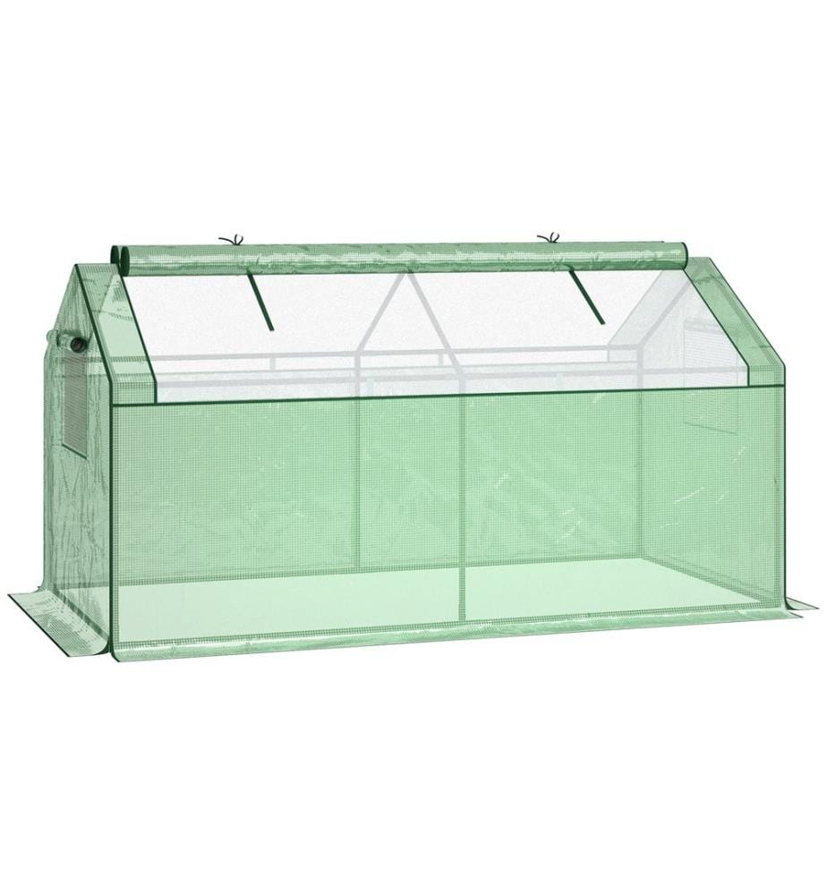 Serre en plastique 180 x 92 x 92 cm avec fenêtre