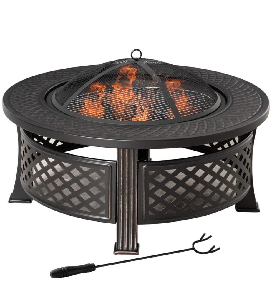 Brasero avec grille et pare-étincelles, Ø 81 cm