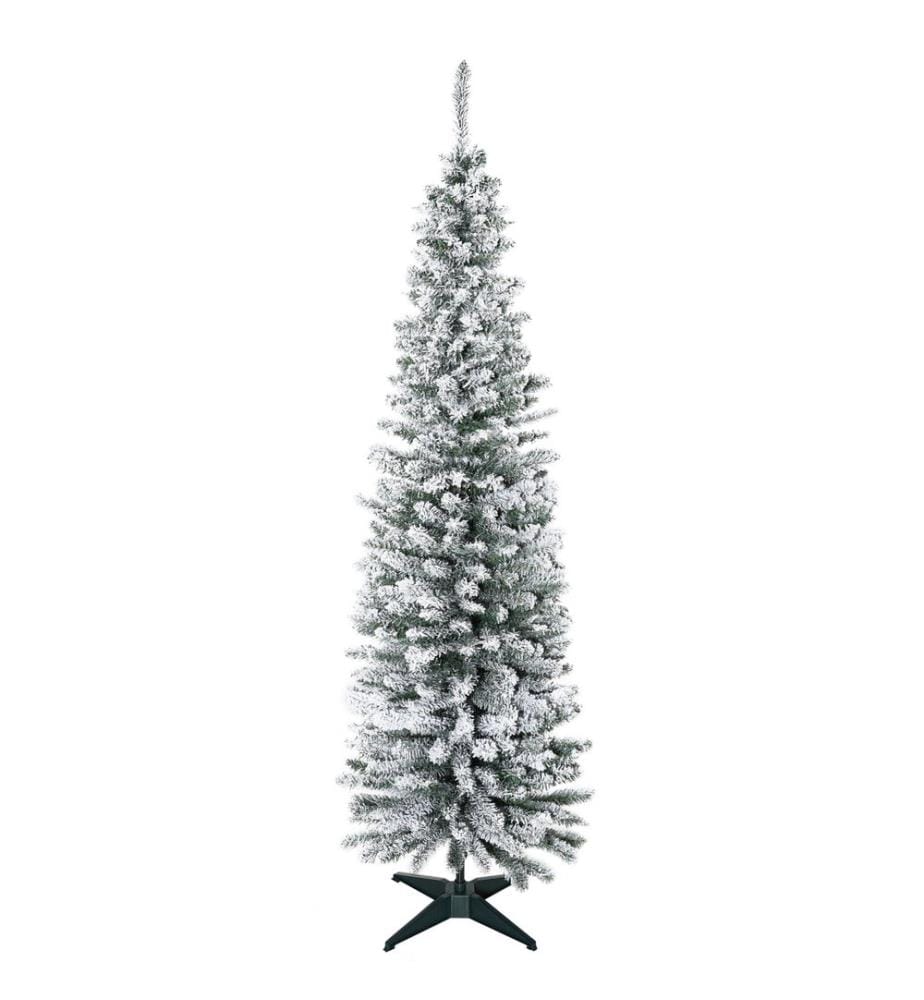 Sapin de Noël artificiel, 180 cm, 390 branches, avec de la neige artificielle