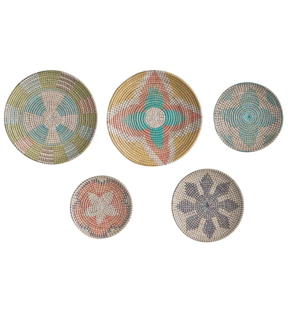 Lot de décorations suspendues SONLA Herbier marin 45/35/30 cm Multicolore