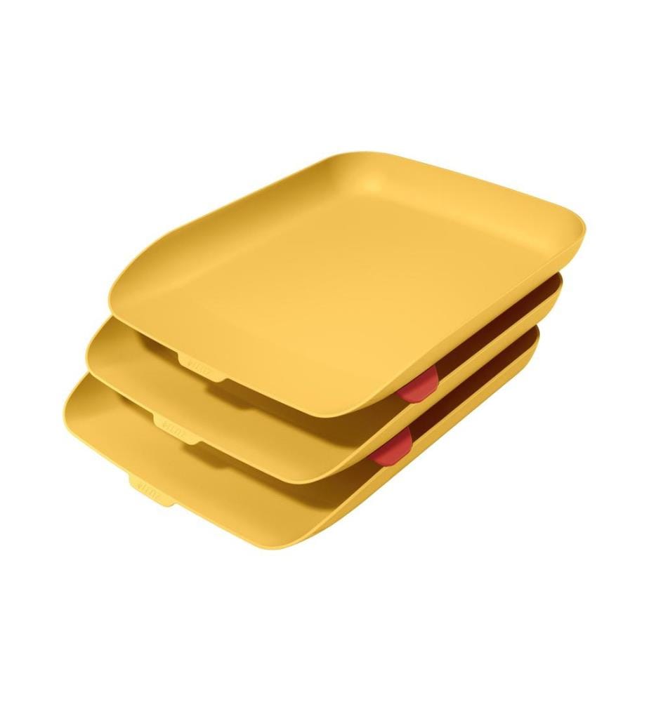 LEITZ - Panier Cosy, ensemble de 3 Jaune