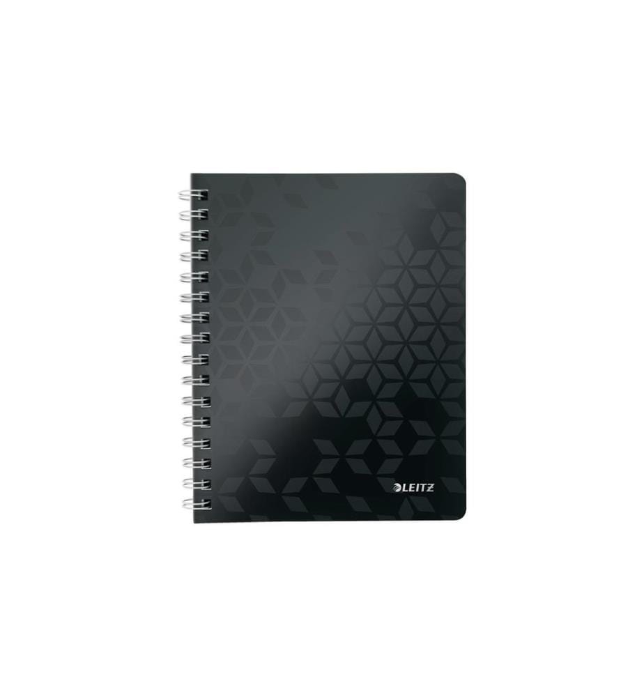 LEITZ - Carnet de notes WOW College A5, À carreaux, Noir