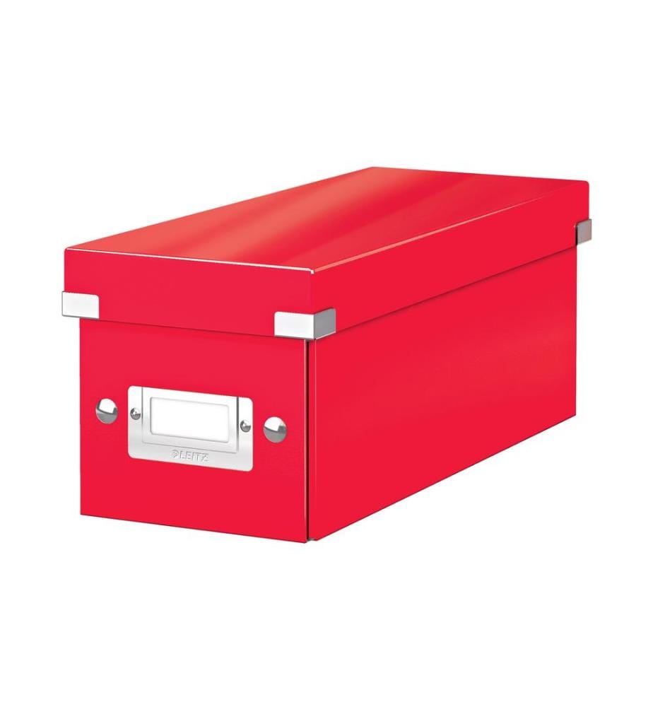 LEITZ - Boîte darchivage WOW CD, rouge métallique