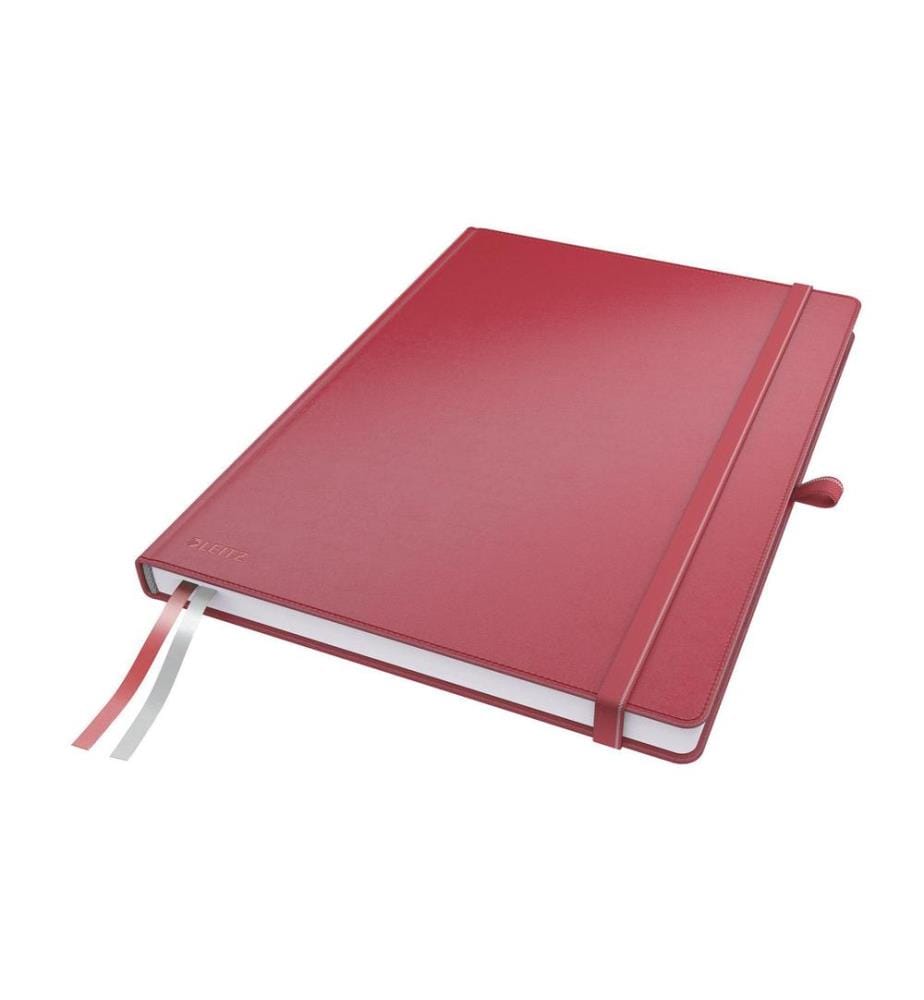 LEITZ - Carnet de notes A4, À carreaux, Rouge