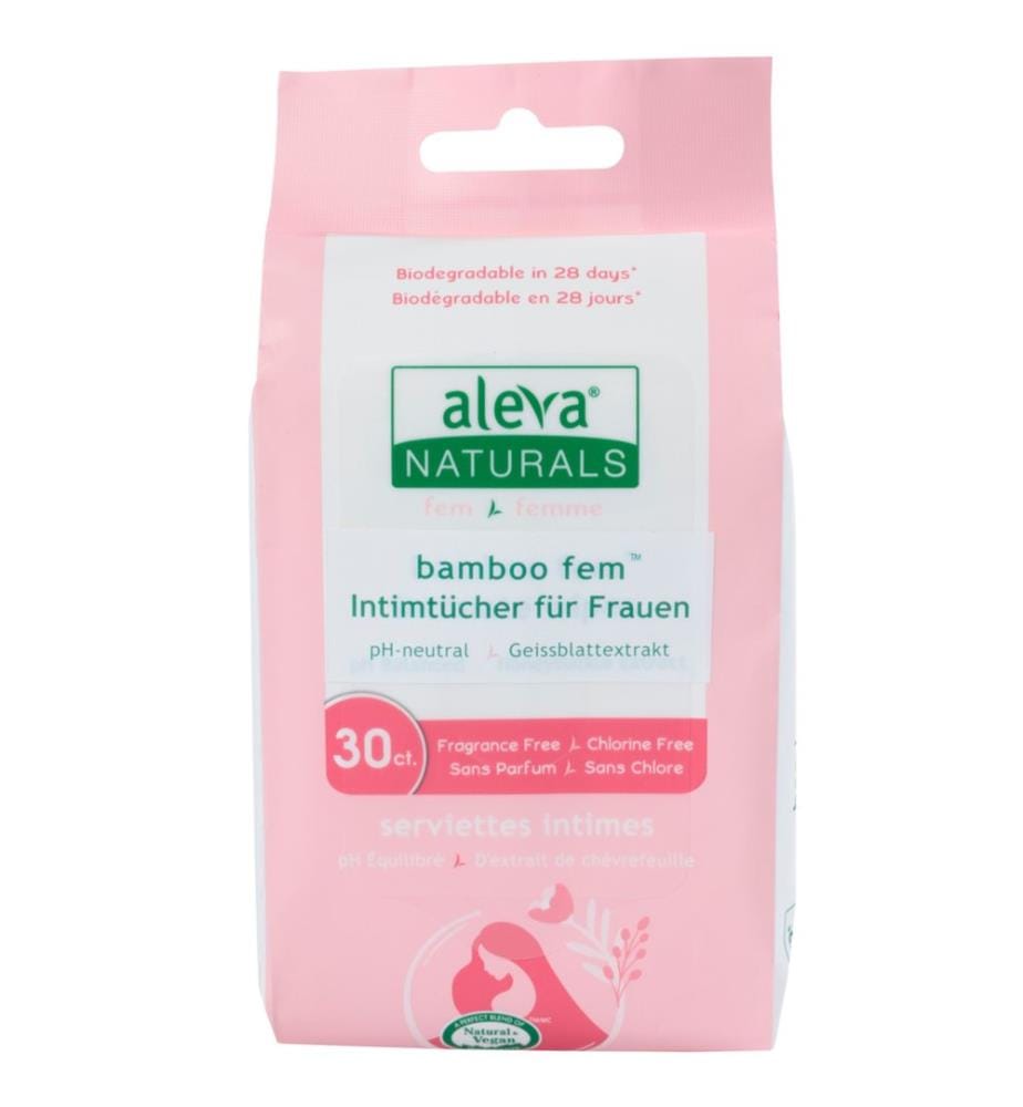 Lingettes intimes en bambou pour femme 30 pcs.