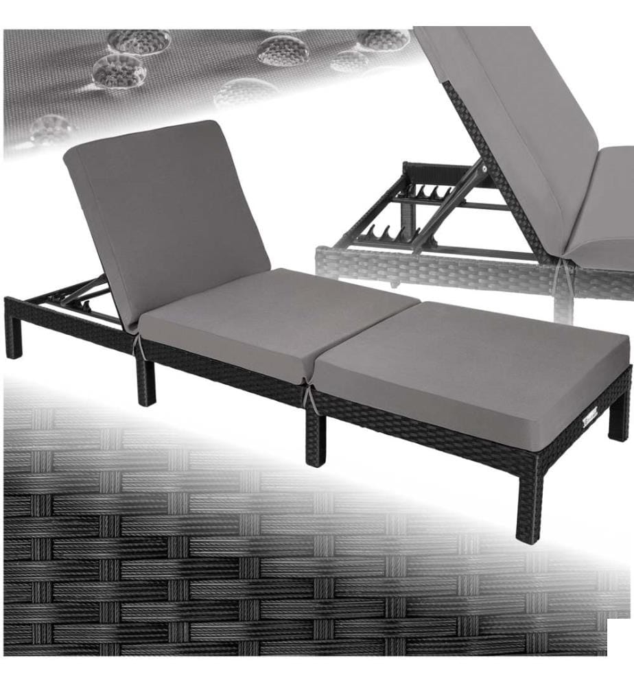 Bain de soleil SOFIA 6 positions - noir