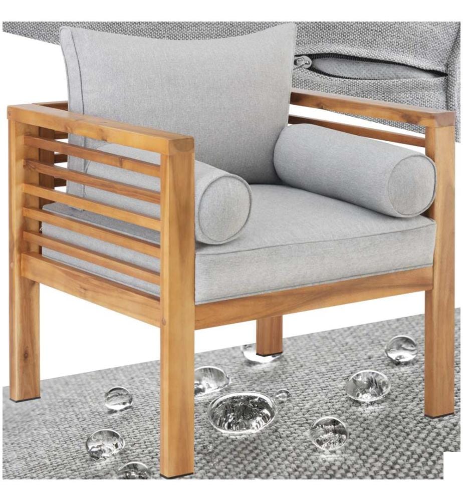 Fauteuil de jardin Boka, bois lasuré, supporte env 120 kg - par pièce