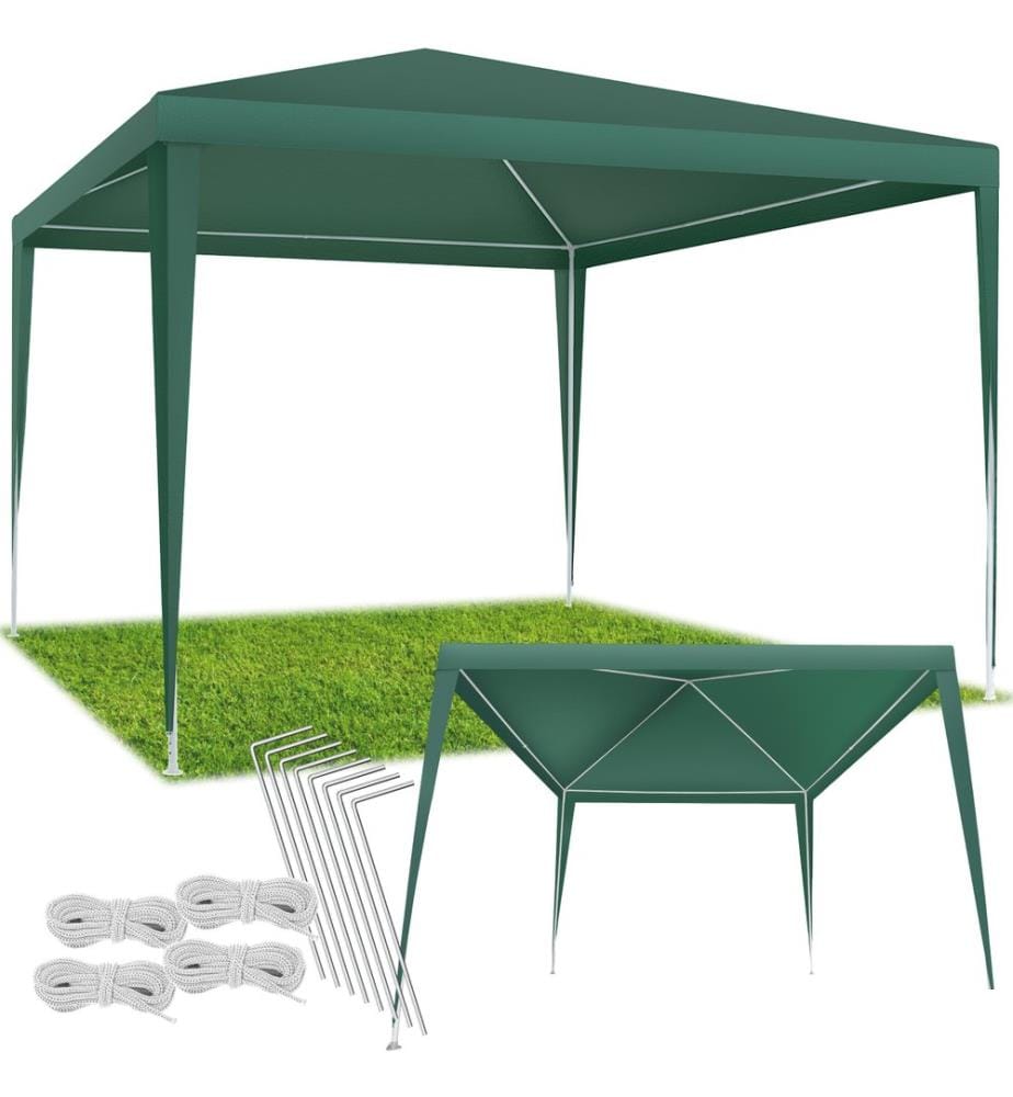 Pavillon FARAH imperméable avec système enfichable 3x3m - vert