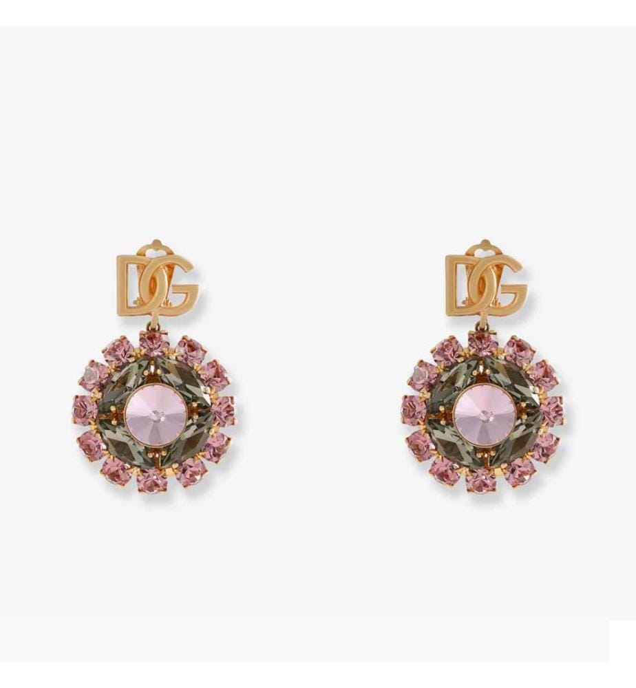 Boucles d'oreilles en laiton multicolore - Multicolore