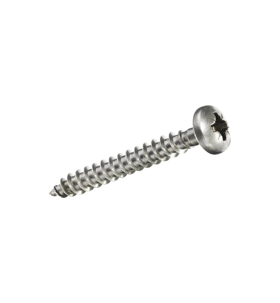 FTM - Vis pour contreplaqué Pan Head 4 x 16 mm Acier inoxydable, 12 pièces