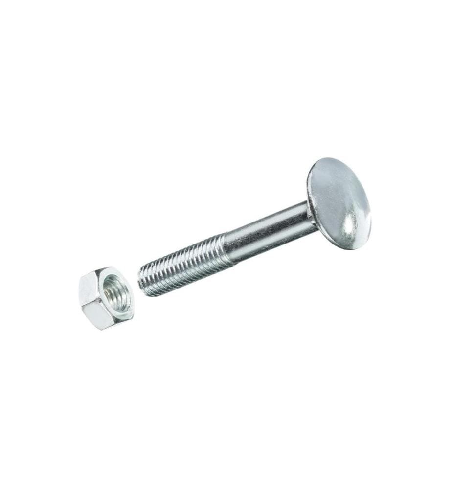 FTM - Vis de serrure M 6 x 120 mm avec écrous Acier, 2 pièces