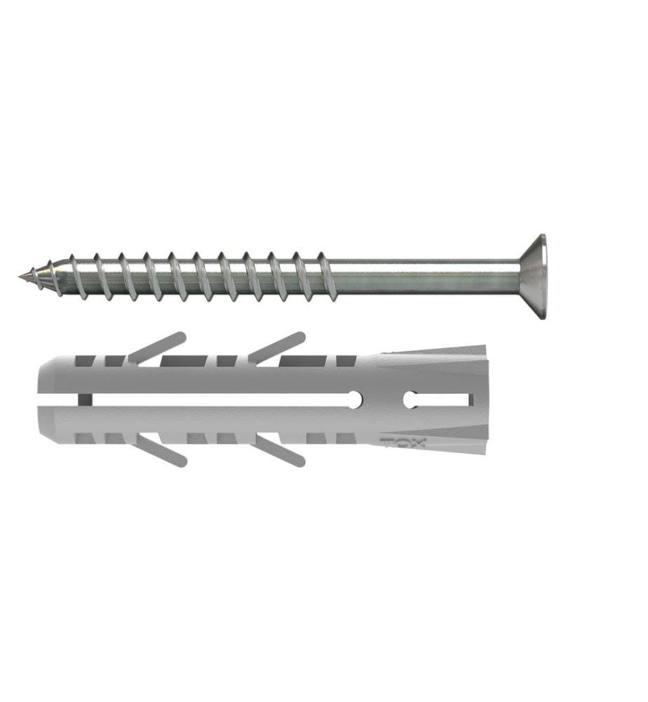 TOX-DÜBEL - Cheville à expansion Barracuda 5x25 mm, incl. vis 12 Pièce/s