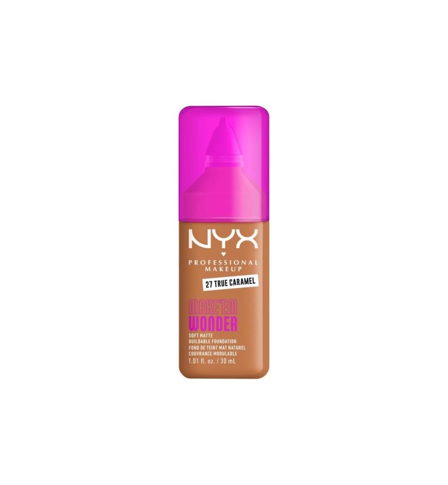 NYX Professional Makeup - Fond de teint Make em Wonder 27 True Caramel