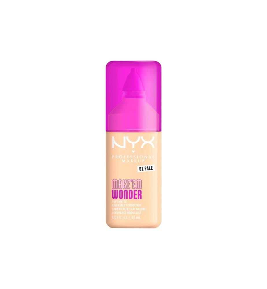 NYX Professional Makeup - Fond de teint Make em Wonder 01 Pale